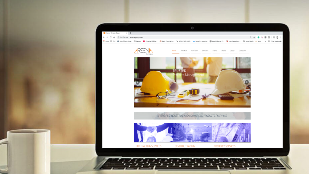 cloudme areena group website design